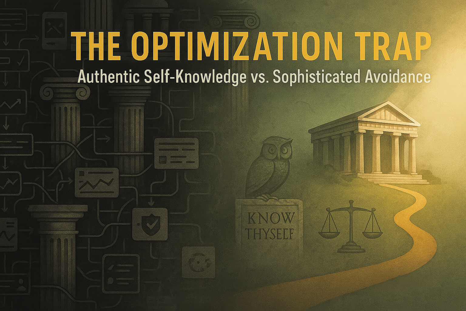 The Optimization Trap: Authentic Self-Knowledge vs. Sophisticated Avoidance